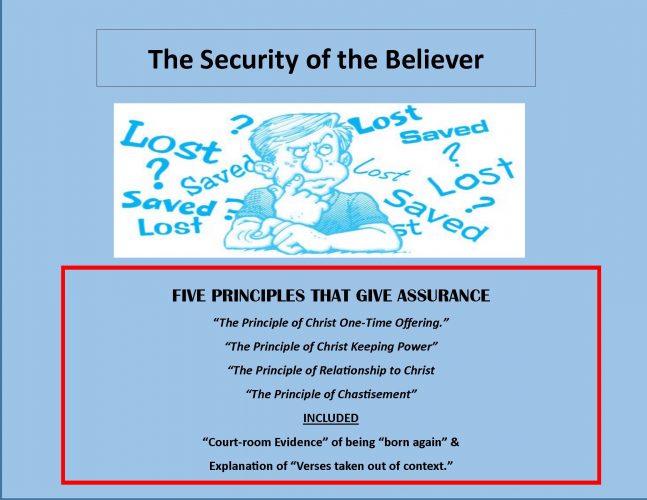 Security of the Believer (6 Lessons)